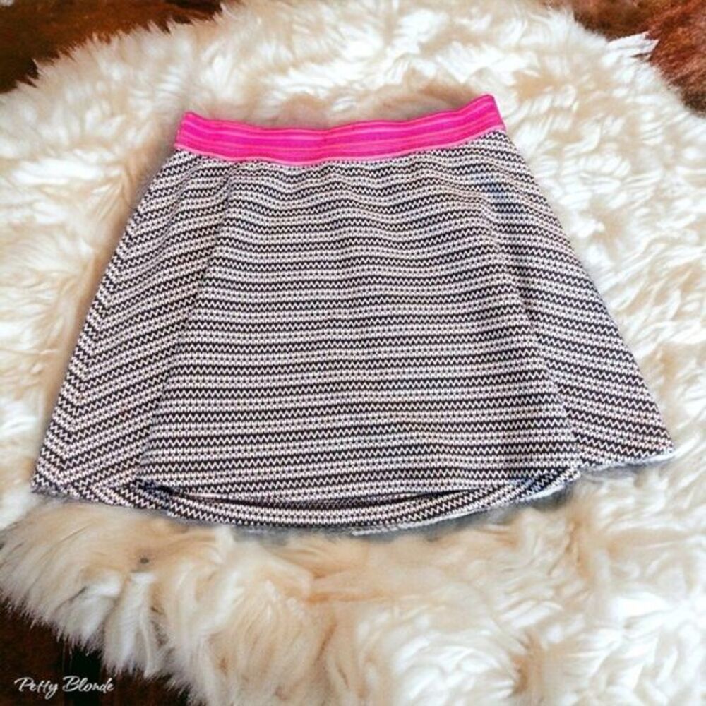 Vintage Bethany Mota Houndstooth Mini Skirt‎ Womens Size L Black White Y2K 90s